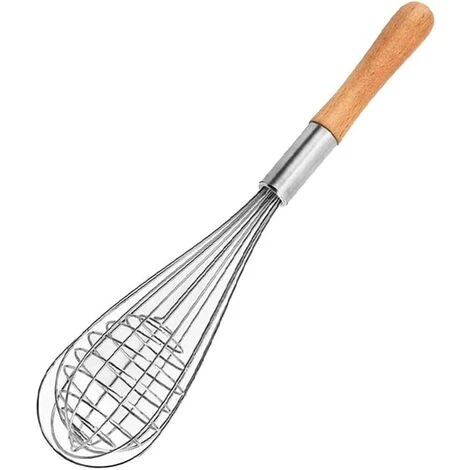 Kueatily Fouet De Cuisine à Main Fouet Patisserie En INOX Avec Manche De Bois 5 Kueatily Fouet De Cuisine à Main Fouet Patisserie En INOX Avec Manche De Bois – Image 5