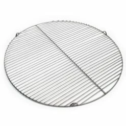 WILTEC Grille Acier Inoxydable Ronde 64,5 Cm Barbecue à Charbon De Bois /à Gaz Barbecue Avec Grill Pivotant
