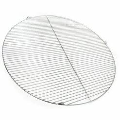 WILTEC Grille Acier Inoxydable Ronde 80 Cm Barbecue à Charbon De Bois /à Gaz Barbecue Avec Grill Pivotant