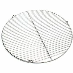 WILTEC Grille Acier Inoxydable Ronde 55 Cm Barbecue à Charbon De Bois /à Gaz Barbecue Avec Grill Pivotant