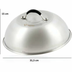 BBQ-Toro Cloche De Chauffage En Acier Inoxydable Avec Poids De Viande En Fonte | Ø 31,5 Cm 7 BBQ-Toro Cloche De Chauffage En Acier Inoxydable Avec Poids De Viande En Fonte | Ø 31,5 Cm -Accessoires de barbecue Soldes 44796999 3