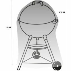 TERRE JARDIN Housse De Protection Barbecue Rond 7 TERRE JARDIN Housse De Protection Barbecue Rond -Accessoires de barbecue Soldes 4489903 4
