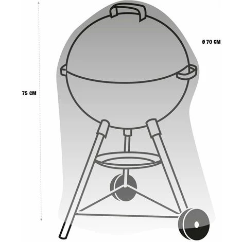 TERRE JARDIN Housse De Protection Barbecue Rond 4 TERRE JARDIN Housse De Protection Barbecue Rond – Image 4