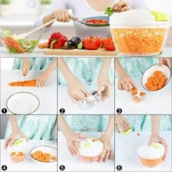 KARTOKNER Hachoir Manuel à Tirer, Hachoir à Légumes, Salade/ail Pour Salsa/pesto/oignons (500 Ml) 9 KARTOKNER Hachoir Manuel à Tirer, Hachoir à Légumes, Salade/ail Pour Salsa/pesto/oignons (500 Ml) -Accessoires de barbecue Soldes 45177396 5