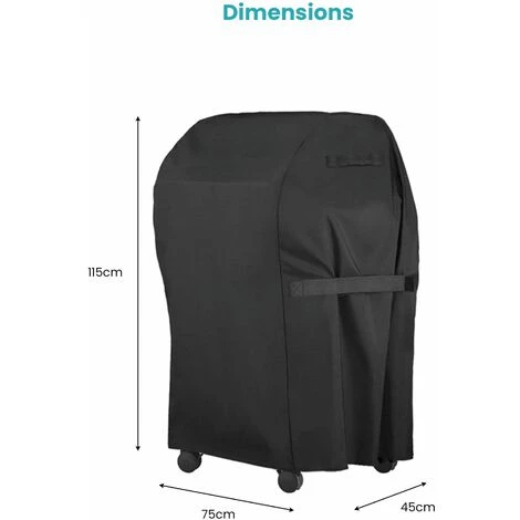 SKYLANTERN Housse Protection Barbecue Noire - Housse Protection Barbecue Exterieur 76x66x110cm - Bache Protection Barbecue Rond - Noir 2 SKYLANTERN Housse Protection Barbecue Noire - Housse Protection Barbecue Exterieur 76x66x110cm - Bache Protection Barbecue Rond - Noir – Image 2