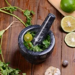 Velaze Mortier Et Pilon Cuisine En Marbre, Pierre Naturelle, Broyeur à Epices Solide Et Durable, Diamètre De 13cm, Emsemble De Mortier, Anthracite 8 Velaze Mortier Et Pilon Cuisine En Marbre, Pierre Naturelle, Broyeur à Epices Solide Et Durable, Diamètre De 13cm, Emsemble De Mortier, Anthracite -Accessoires de barbecue Soldes 45732979 4