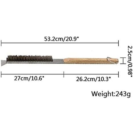 TINOR Brosse Pour Four À Pizza Brosse À Pizza En Bois Accessoires Pour Four À Pizza,Brosse De Nettoyage Pour Four À Pizza Avec Brosse À Pizza À Long Manche En Bois Accessoires 2 TINOR Brosse Pour Four À Pizza Brosse À Pizza En Bois Accessoires Pour Four À Pizza,Brosse De Nettoyage Pour Four À Pizza Avec Brosse À Pizza À Long Manche En Bois Accessoires – Image 2