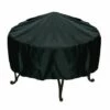 SUN FLOWER Housse De Protection Pour Brasero Rond - Étanche - Avec Cordon D'ourlet - Boucle De Dégagement Réglable - Protection UV - Protection Contre La Poussière - Pour Barbecue - 102 X 45 Cm,black