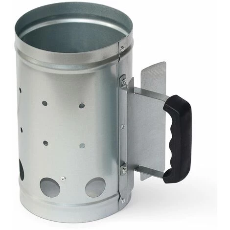 ALICE'S GARDEN Cheminée D’allumage Pour Barbecue Charbon De Bois - Allume Braises Démarrage Rapide - Gris 2 ALICE'S GARDEN Cheminée D’allumage Pour Barbecue Charbon De Bois - Allume Braises Démarrage Rapide - Gris – Image 2