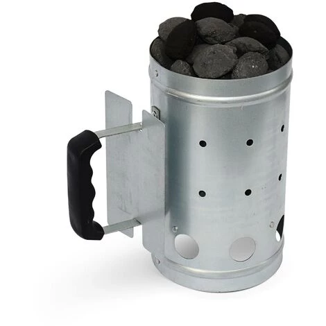 ALICE'S GARDEN Cheminée D’allumage Pour Barbecue Charbon De Bois - Allume Braises Démarrage Rapide - Gris 5 ALICE'S GARDEN Cheminée D’allumage Pour Barbecue Charbon De Bois - Allume Braises Démarrage Rapide - Gris – Image 5
