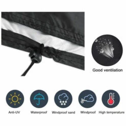 DENUOTOP 165*71*122cm Housse Pour Barbecue, Housse Résistante Pour Barbecue à Gaz En 210D Tissu Oxford Résistant Aux Poussières Et Imperméable,Couverture De Barbecue Avec Sangles Autocollantes 9 DENUOTOP 165*71*122cm Housse Pour Barbecue, Housse Résistante Pour Barbecue à Gaz En 210D Tissu Oxford Résistant Aux Poussières Et Imperméable,Couverture De Barbecue Avec Sangles Autocollantes -Accessoires de barbecue Soldes 46252064 5