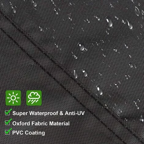 DENUOTOP Bache Table De Jardin Ronde Housse Pour Table De Jardin Imperméable Anti-UV Oxford Robuste Protection Table Extérieur 188*84cm 2 DENUOTOP Bache Table De Jardin Ronde Housse Pour Table De Jardin Imperméable Anti-UV Oxford Robuste Protection Table Extérieur 188*84cm – Image 2