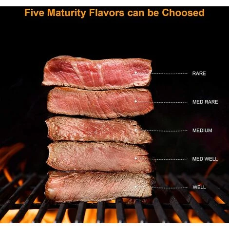 Thermomètre Cuisine, Thermomètre à Viande Sonde Ultra-Longue Lecture Instantané Thermomètre Cuisson Pour Grill BBQ Steak Bonbons Lait (Noir) GrooFoo 4 Thermomètre Cuisine, Thermomètre à Viande Sonde Ultra-Longue Lecture Instantané Thermomètre Cuisson Pour Grill BBQ Steak Bonbons Lait (Noir) GrooFoo – Image 4