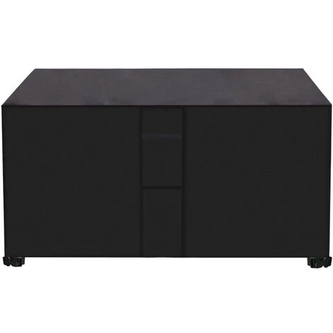 DENUOTOP Noir Housse De Table Jardin Rectangulaire Housse Salon De Jardin Imperméable, 420D Anti-UV Housse De Protection Salon Bache Table Exterieur Avec PoignéE De Transport Et FenêTre De Ventilation—130*130*74CM 1 DENUOTOP Noir Housse De Table Jardin Rectangulaire Housse Salon De Jardin Imperméable, 420D Anti-UV Housse De Protection Salon Bache Table Exterieur Avec PoignéE De Transport Et FenêTre De Ventilation—130*130*74CM
