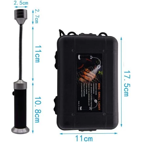 Lampe Pour Barbecue Lot De 2 Lumières LED De Gril BBQ Avec Base Magnétique Rotation à 360 Degrés Flexible Réglable Pour Barbecue, Camping, Fête, Extérieur-A GrooFoo 2 Lampe Pour Barbecue Lot De 2 Lumières LED De Gril BBQ Avec Base Magnétique Rotation à 360 Degrés Flexible Réglable Pour Barbecue, Camping, Fête, Extérieur-A GrooFoo – Image 2