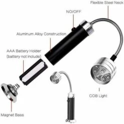 Lampe Pour Barbecue Lot De 2 Lumières LED De Gril BBQ Avec Base Magnétique Rotation à 360 Degrés Flexible Réglable Pour Barbecue, Camping, Fête, Extérieur-A GrooFoo 7 Lampe Pour Barbecue Lot De 2 Lumières LED De Gril BBQ Avec Base Magnétique Rotation à 360 Degrés Flexible Réglable Pour Barbecue, Camping, Fête, Extérieur-A GrooFoo -Accessoires de barbecue Soldes 46472423 3