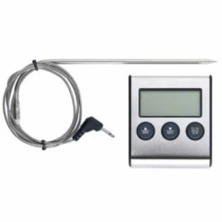 ELLE Thermomètre BBQ - Thermomètre BBQ Sonde De Cuisson Des Aliments Pour Viande Thermomètre Avec Minuterie Outil De Mesure De La Température