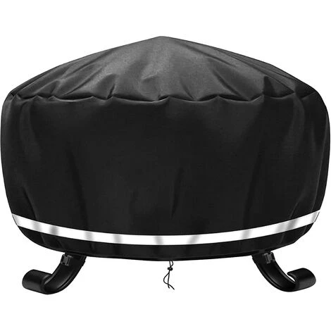 TINOR Housse De Protection Pour BraséRos Barbecue ImperméAble Rond,Coupe-Vent, RéSistant Aux UV, RéSistant à La DéChirure,Tissu Oxford 600D Housse Pour Foyer Barbecue,Housses Pour BraséRos (ø77x31cm)-Noir 1 TINOR Housse De Protection Pour BraséRos Barbecue ImperméAble Rond,Coupe-Vent, RéSistant Aux UV, RéSistant à La DéChirure,Tissu Oxford 600D Housse Pour Foyer Barbecue,Housses Pour BraséRos (ø77x31cm)-Noir