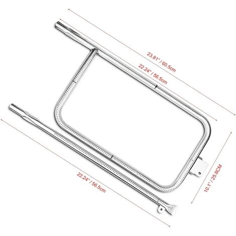GFTIME 65032 Tube Brûleur 61.6 CM X 26.4 CM Pour Weber Q300 Series Q320, Q3000, Q3200, Barbecue Gaz Pièces Détachées Acier Inoxydable Accessoire Pour 404341, 57060001, 586002 2 GFTIME 65032 Tube Brûleur 61.6 CM X 26.4 CM Pour Weber Q300 Series Q320, Q3000, Q3200, Barbecue Gaz Pièces Détachées Acier Inoxydable Accessoire Pour 404341, 57060001, 586002 – Image 2