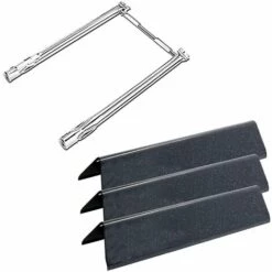 GFTIME 69785 Brûleur Avec 7635 Flavor Barre Accessoire Pour Weber Spirit 200 Serie Weber Spirit I & II 200, E210 E220 S210 S220 Gaz Grill (Avec Boutons De Commande Avant)