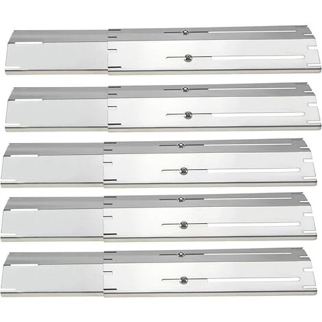 GFTIME 30cm à 53cm Plaque Chauffante Universelle Réglable Pièce Pour La Plupart Des Modèles De Gril à Gaz, Pièce De Rechange Universelle Pour Gril à Gaz Plaque De Diffuseur De Chaleur En Acier Inoxydable, Paquet De 5 1 GFTIME 30cm à 53cm Plaque Chauffante Universelle Réglable Pièce Pour La Plupart Des Modèles De Gril à Gaz, Pièce De Rechange Universelle Pour Gril à Gaz Plaque De Diffuseur De Chaleur En Acier Inoxydable, Paquet De 5