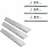 GFTIME Replacement Tubular Burner Insulation Kit 3 Tunable Stainless Steel Burners With 3 Hot Plate Grid Components For Fireplus Fire Mountain Campingaz Cosmogrill And Other Grid Models