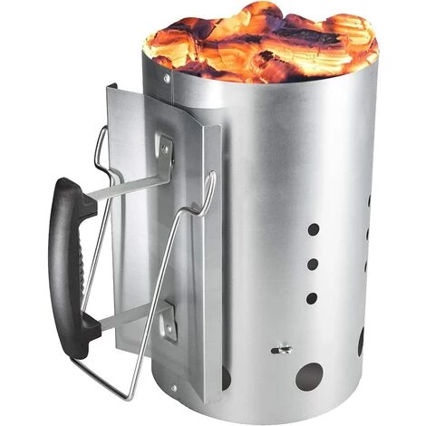 GFTIME Ø19cm 30cm H Cheminée D'allumage Pour Barbecue à Charbon De Bois, Pour Weber 7416 Ou Autres Barbecues Au Charbon, Démarreur De Cheminée Avec Poignée De Sécurité Allume-feu BBQ, Démarreur Rapide Au Charbon Pour Les Grillades 1 GFTIME Ø19cm 30cm H Cheminée D'allumage Pour Barbecue à Charbon De Bois, Pour Weber 7416 Ou Autres Barbecues Au Charbon, Démarreur De Cheminée Avec Poignée De Sécurité Allume-feu BBQ, Démarreur Rapide Au Charbon Pour Les Grillades