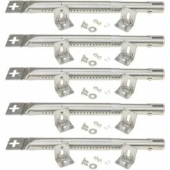 GFTIME 30,8 à 45CM Universal Brûleur Accessoires Pour FirePlus, Fire Mountain, Proficook, Barbecook, Tepro, Campingaz, Char-Broil, Cosmo Grill, Acier Inoxydable Tube Brûleur Pièce De Rechange