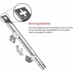 GFTIME 30,8 à 45CM Universal Brûleur Accessoires Pour FirePlus, Fire Mountain, Proficook, Barbecook, Tepro, Campingaz, Char-Broil, Cosmo Grill, Acier Inoxydable Tube Brûleur Pièce De Rechange -Accessoires de barbecue Soldes 47364304 5