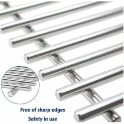 GFTIME 7639 44cm Grilles De Cuisson En Acier Inoxydable Pour Weber Spirit 300 Series,Spirit E/S 310, 320, 330, Spirit I & II 300 Spirit 700, 900, Genesis 1000-3500, Genesis Gold Silver Platinum B/C -Accessoires de barbecue Soldes 47364311 4