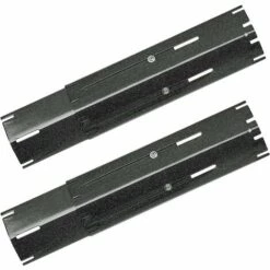 GFTIME 30cm à 53cm Plaque De Diffuseur De Chaleur Universelle De Barbecue Réglable En Porcelaine Emaillée Pour Barbecue Grill à Gaz Char-Broil, Nexgrill, Brinkmann, Backyard Barre Aromatisante Lot De 2