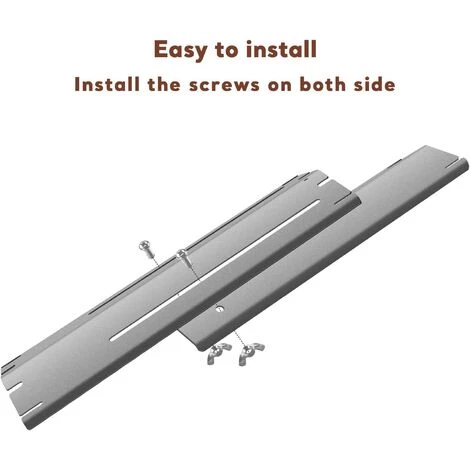 GFTIME 30cm à 53cm Plaque De Diffuseur De Chaleur Universelle De Barbecue Réglable En Porcelaine Emaillée Pour Barbecue Grill à Gaz Char-Broil, Nexgrill, Brinkmann, Backyard Barre Aromatisante Lot De 2 3 GFTIME 30cm à 53cm Plaque De Diffuseur De Chaleur Universelle De Barbecue Réglable En Porcelaine Emaillée Pour Barbecue Grill à Gaz Char-Broil, Nexgrill, Brinkmann, Backyard Barre Aromatisante Lot De 2 – Image 3