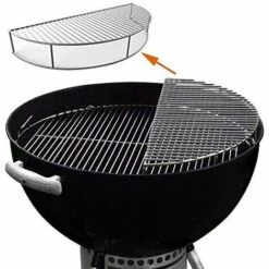 GFTIME 52,3CM 8836 Grille Chauffante Pour Weber Ø 57CM Charbon Grils, Pièces De Gril Pour Grils à Charbon Weber Grandes à One-Touch, Charbon Bois Bar-B-Kettle, Fumoir Smokey Mountain Cooker Smoker