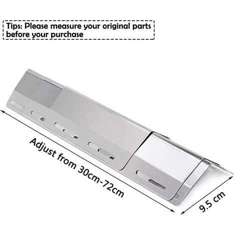 GFTIME 30 à 72 CM Diffuseur Chaleur Universel Réglable Pour Charbroil, Brinkmann, Weber, Outback, Enders, Taino, Landmann, Acier Inoxydable Couvercle Brûleur Pièces De Rechange De Gaz Grilen, 3 Paquet 2 GFTIME 30 à 72 CM Diffuseur Chaleur Universel Réglable Pour Charbroil, Brinkmann, Weber, Outback, Enders, Taino, Landmann, Acier Inoxydable Couvercle Brûleur Pièces De Rechange De Gaz Grilen, 3 Paquet – Image 2