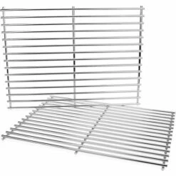 GFTIME 38CM 7521 Grille Cuisson Pour Weber Spirit 200 E200 E210 S200 S210 (avec Boutons De Commande Latérale), Acier Inoxydable Grille De Barbecue Pièces Détachées Pour Weber 500, 7521, 7522, 7523