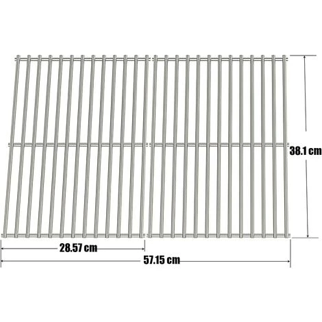 GFTIME 38CM 7521 Grille Cuisson Pour Weber Spirit 200 E200 E210 S200 S210 (avec Boutons De Commande Latérale), Acier Inoxydable Grille De Barbecue Pièces Détachées Pour Weber 500, 7521, 7522, 7523 2 GFTIME 38CM 7521 Grille Cuisson Pour Weber Spirit 200 E200 E210 S200 S210 (avec Boutons De Commande Latérale), Acier Inoxydable Grille De Barbecue Pièces Détachées Pour Weber 500, 7521, 7522, 7523 – Image 2