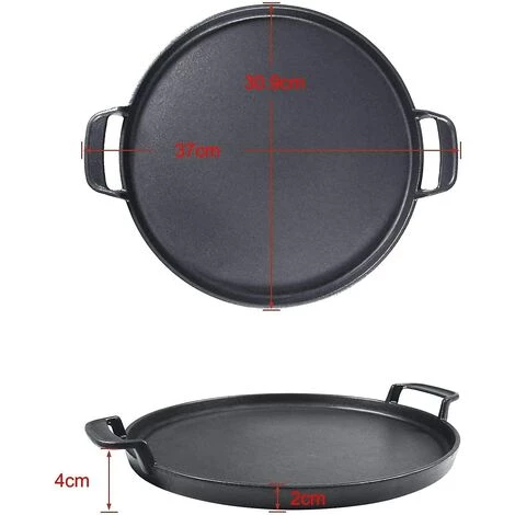 GFTIME Ø 31cm Rond Plaque à Griller En Fonte Pour Weber 57 Cm Kettle Charcoal Grill, Weber Gourmet BBQ System, Weber One-Touch, Poêle En Fonte à Grillades Pièce De Rechange 2 GFTIME Ø 31cm Rond Plaque à Griller En Fonte Pour Weber 57 Cm Kettle Charcoal Grill, Weber Gourmet BBQ System, Weber One-Touch, Poêle En Fonte à Grillades Pièce De Rechange – Image 2