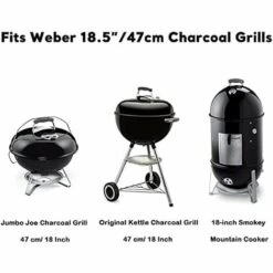 GFTIME 44.5CM 7432 Barbecue Grille De Cuisson Pièce De Rechange pour Weber 47CM Kettle Grill, One-Touch Weber Grill Au Charbon, Heavy Duty Spare Charcoal Grill Bar-B-Kettle,Smokey Mountain Cooker Smoker -Accessoires de barbecue Soldes 47364392 3