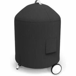 GFTIME 63,5 X 68,6 X 89 Cm 7150 Housse Pour Barbecue Weber 57CM Charcoal Grills, Housse De Protection Grils à Charbon De Rechange, 600D étanche Et Résistant Aux UV, Résistant à La Déchirure, Noir