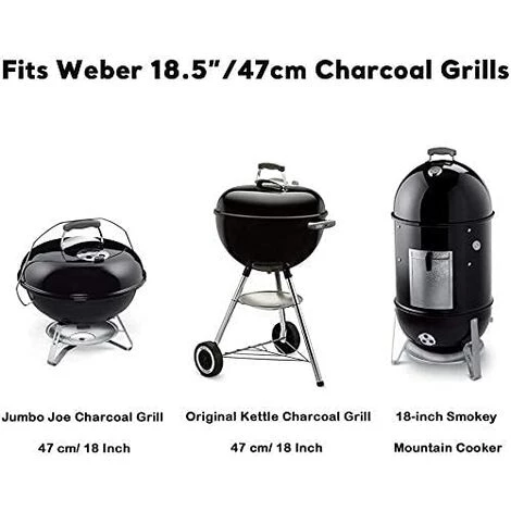 GFTIME 7432 7440 Grille De Cuisson Et Grille à Charbon Pour Grils à Charbon Weber 47 Cm, Weber One-Touch, Bar-B-Kettle, Smokey Mountain Cooker Smoker, Jumbo Joe, Original Kettle, Avec 1 Thermomètre 3 GFTIME 7432 7440 Grille De Cuisson Et Grille à Charbon Pour Grils à Charbon Weber 47 Cm, Weber One-Touch, Bar-B-Kettle, Smokey Mountain Cooker Smoker, Jumbo Joe, Original Kettle, Avec 1 Thermomètre – Image 3