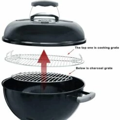 GFTIME 7432 7440 Grille De Cuisson Et Grille à Charbon Pour Grils à Charbon Weber 47 Cm, Weber One-Touch, Bar-B-Kettle, Smokey Mountain Cooker Smoker, Jumbo Joe, Original Kettle, Avec 1 Thermomètre 8 GFTIME 7432 7440 Grille De Cuisson Et Grille à Charbon Pour Grils à Charbon Weber 47 Cm, Weber One-Touch, Bar-B-Kettle, Smokey Mountain Cooker Smoker, Jumbo Joe, Original Kettle, Avec 1 Thermomètre -Accessoires de barbecue Soldes 47364401 4