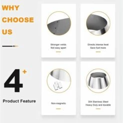 GFTIME BBQ Whirlpool Panier à Charbon De Bois En Acier Inoxydable, Pour 57CM Weber Kettle Grills, Smokey Mountain, Charcoal Grill Accessories, Pour Griller Directement Et Indirectement, Char Basket Pour Barbecues à Charbon 7 GFTIME BBQ Whirlpool Panier à Charbon De Bois En Acier Inoxydable, Pour 57CM Weber Kettle Grills, Smokey Mountain, Charcoal Grill Accessories, Pour Griller Directement Et Indirectement, Char Basket Pour Barbecues à Charbon -Accessoires de barbecue Soldes 47364404 3