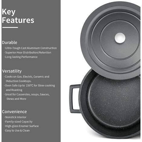 MVPOWER BBQ-Toro Dutch Oven 28 Cm | Alpha Marmite En Fonte 2 MVPOWER BBQ-Toro Dutch Oven 28 Cm | Alpha Marmite En Fonte – Image 2