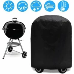 Housse Barbecue Bâche De Protection BBQ Couverture De Gril Anti-UV/Anti-l'eau/Anti-l'humidité Imperméable Extérieur Barbecue Grill Noir Pour Weber, Holland, Triomphe-70 X 70cm 7 Housse Barbecue Bâche De Protection BBQ Couverture De Gril Anti-UV/Anti-l'eau/Anti-l'humidité Imperméable Extérieur Barbecue Grill Noir Pour Weber, Holland, Triomphe-70 X 70cm -Accessoires de barbecue Soldes 47852494 3
