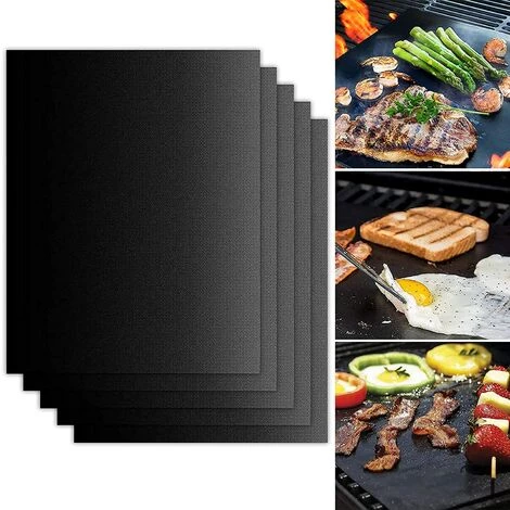 LONGZIMING Tapis De Cuisson Pour Barbecue 5 Pièces Feuille Cuisson Barbecue Tapis 40 X 33cm Anti-adhérent Et Réutilisable Pour Barbecue Électrique Gaz Et Charbon 1 LONGZIMING Tapis De Cuisson Pour Barbecue 5 Pièces Feuille Cuisson Barbecue Tapis 40 X 33cm Anti-adhérent Et Réutilisable Pour Barbecue Électrique Gaz Et Charbon