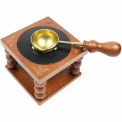 Kueatily Réchauffeur De Sceau De Cire, Chauffe-cire De Scellage Avec Cuillère De Fusion Et Bougie