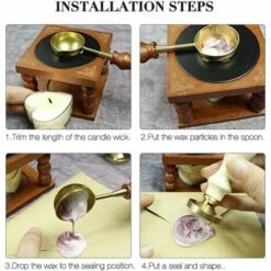 Kueatily Réchauffeur De Sceau De Cire, Chauffe-cire De Scellage Avec Cuillère De Fusion Et Bougie 8 Kueatily Réchauffeur De Sceau De Cire, Chauffe-cire De Scellage Avec Cuillère De Fusion Et Bougie -Accessoires de barbecue Soldes 48328745 4