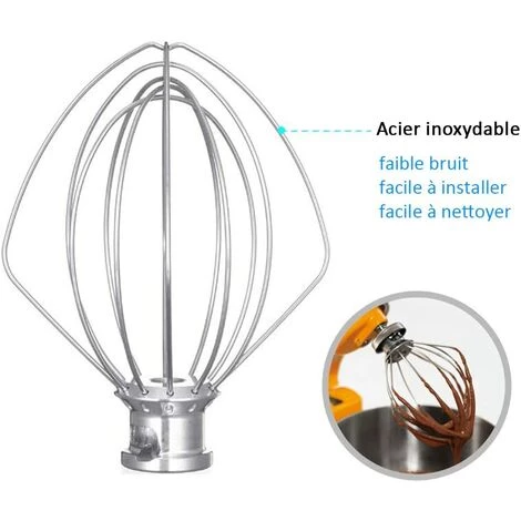 VERSAILLESFR K45WW Fouet à Fils En Acier Inoxydable Pour KitchenAid- Versailles 2 VERSAILLESFR K45WW Fouet à Fils En Acier Inoxydable Pour KitchenAid- Versailles – Image 2