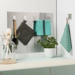 COMPACTOR Crédence Murale Adhésive Et Magnétique - Argent 8 COMPACTOR Crédence Murale Adhésive Et Magnétique - Argent -Accessoires de barbecue Soldes 48476808 4