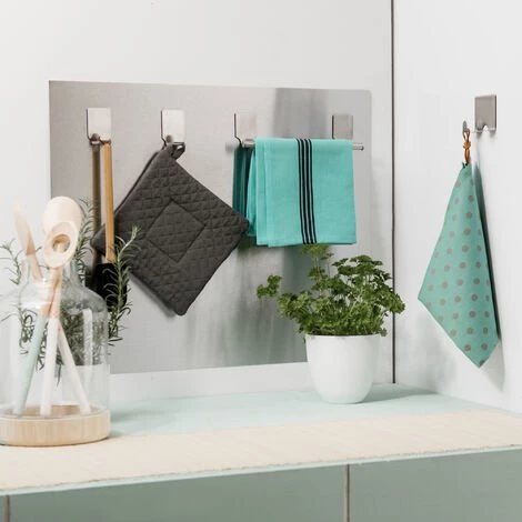 COMPACTOR Crédence Murale Adhésive Et Magnétique - Argent 4 COMPACTOR Crédence Murale Adhésive Et Magnétique - Argent – Image 4